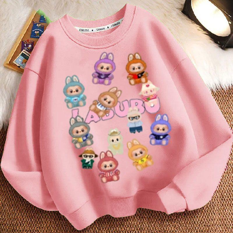 

Милые толстовки с круглым вырезом для детей, модные повседневные толстовки с длинным рукавом для мальчиков и девочек на весну и осень 140