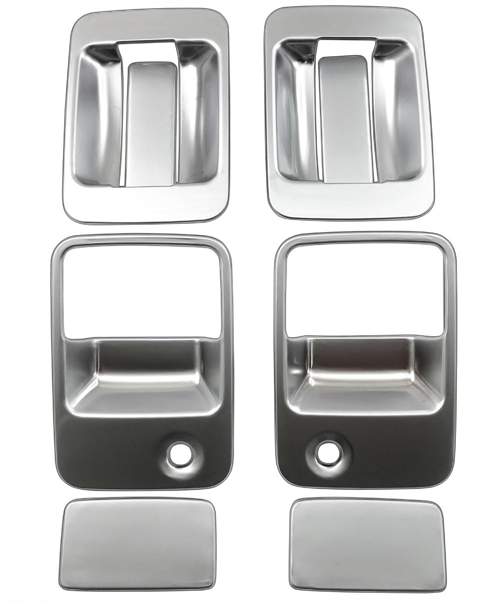 

BRIGHTZ Door Handle Covers and Knob Plate Set for Acty Truck Satin Silver Plated Compatible with and 7 Acty Trucks HA6/HA7, [DHC-NOBU-491] HA, A6, A7,