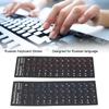 2Pcs Russian Keyboard Stickers Unique Coating Waterproof Dustproof Russian NaAlphabet Keyboard Stickers for PC Laptop
