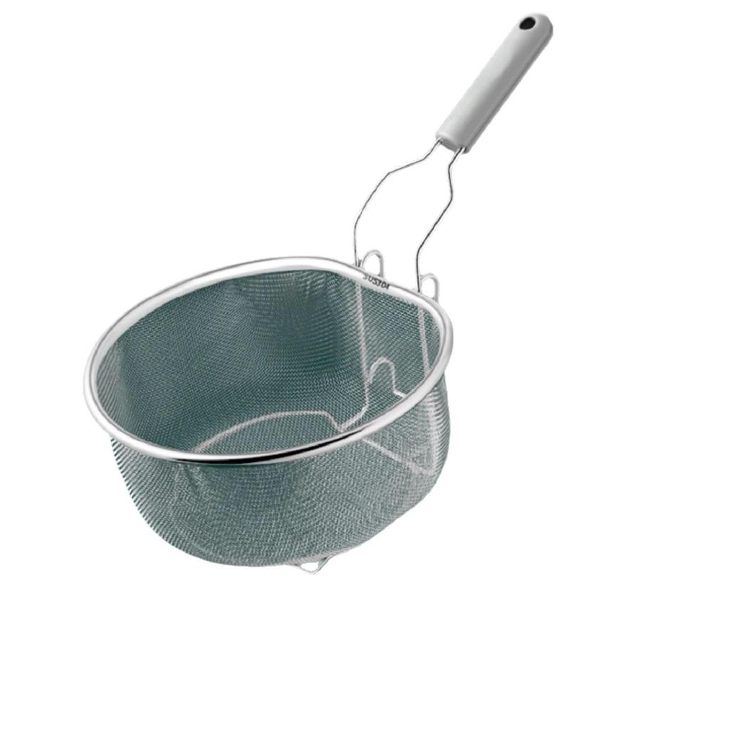 304 Stainless Steel Skimmer Fine Mesh Fryer Basket Oil Strainer Noodle Colander