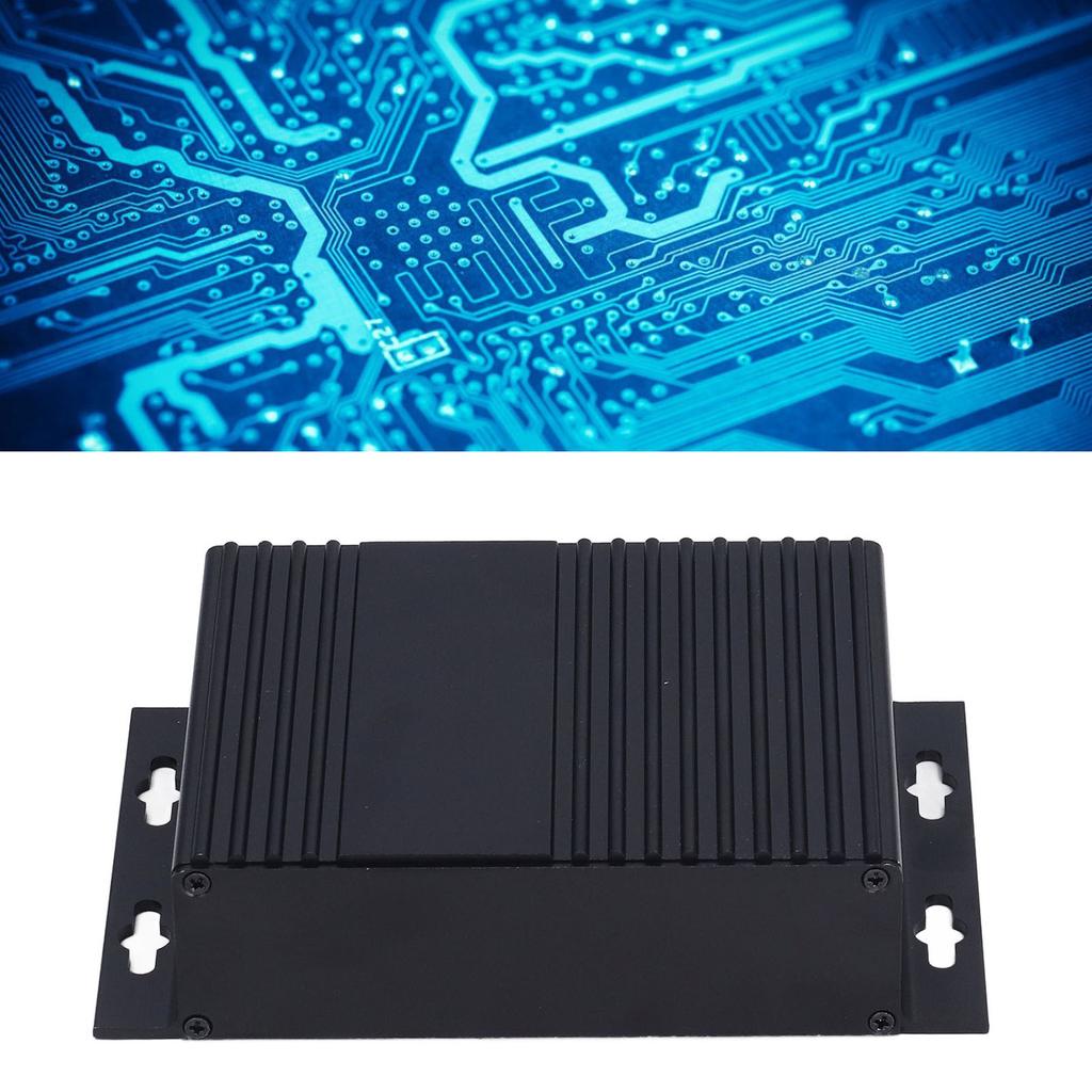 Aluminiowa obudowa elektroniczna matowa czarna wodoodporna uszczelka do płytek elektronicznych DIY