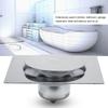 Removable Cover Grate Pedal Bounce Floor Drain Square Shower Drain Durable Floor Drain  Garage