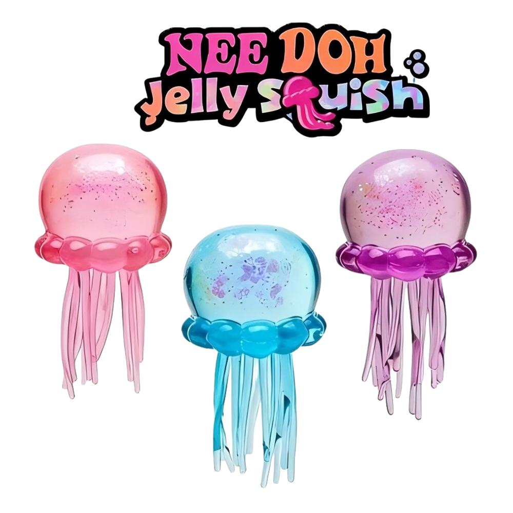 Jellyfish Squishy Toy Soft Squeeze Stress Relief Wiggly Tentacle Sensory Fidget Toy Relax Calming Toy for Kids Adults with Box