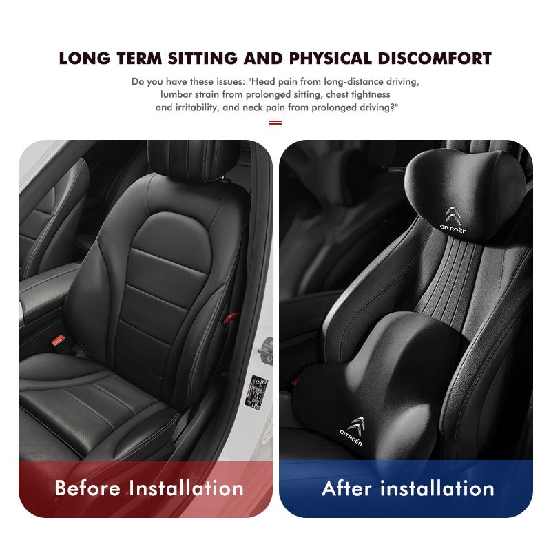 Car Seat Neck Pilow Protective Lumbar Support Headrest Cushion For Citroen Grand Berlingo Jumper Celysee Xsara Picasso Aircross ajf256