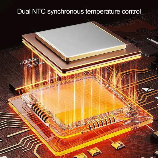 Elektrisches Warmhaltetablett mit einstellbarer Temperatur, faltbares Design, schnell erhitzendes Speisenwärmer, Tischset mit Kochplatte