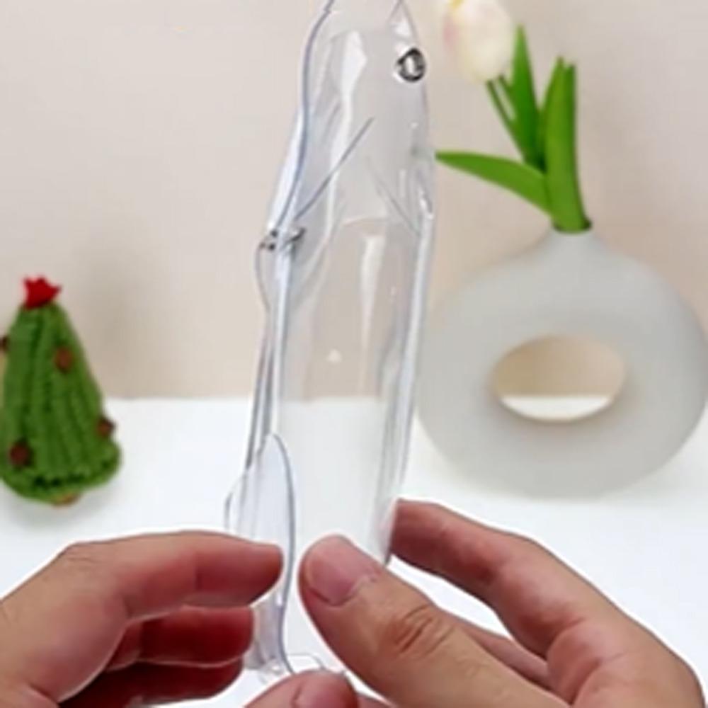 Flower Keychain Clear Outdoor Doll Bag Transparent Outdoor Doll Display Bag  Outdoor