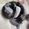 Summer Thin Silk Scarf for Women's High end Mulberry Silk Scarf Long Versatile Fashion Shawl Scarf Beach Towel