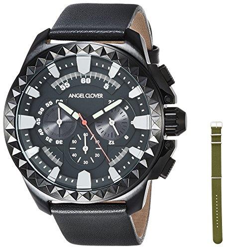 

Angel Clover Rugged Watch, Black Dial, Stainless Steel, Quartz Movement, 46mm, Men s, RG46BBK-GRY, Official Warranty