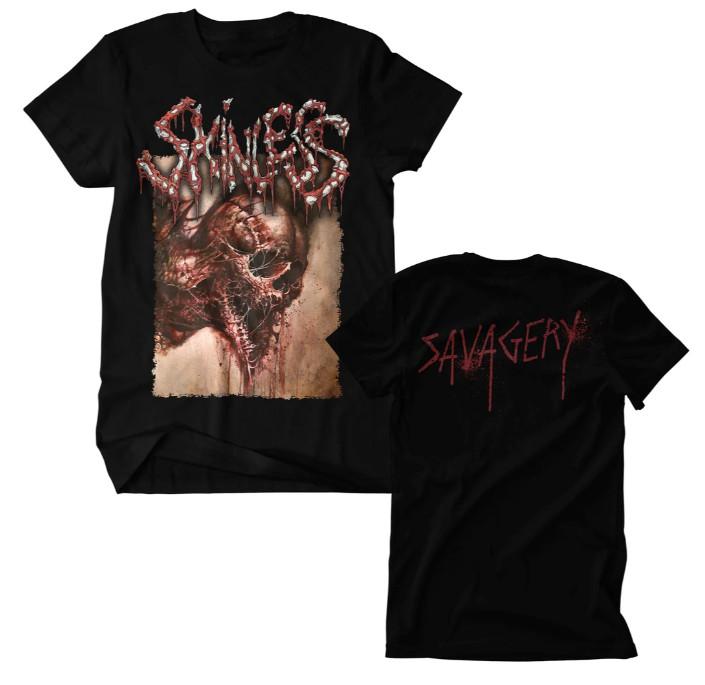 Skinless Savagery - Black T-Shirt