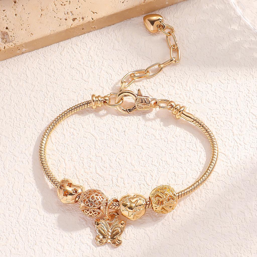 1PC Women's Fashion Pan Family Multi Element Butterfly Beaded Bracelet Date Travel Banquet Party Holiday Dressing Gift