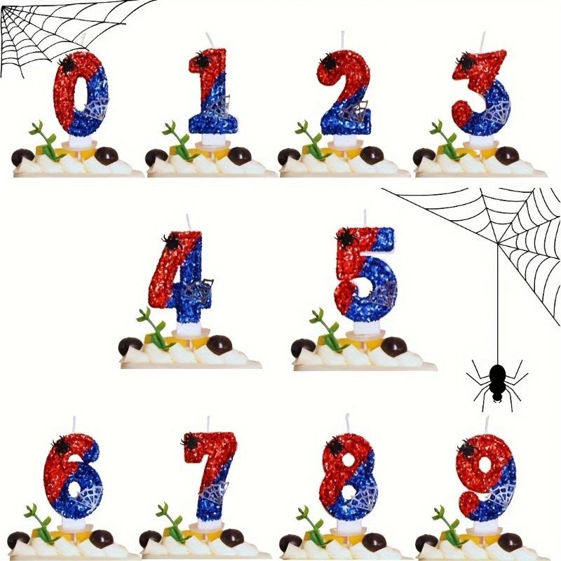 Number Candle 0-9 Birthday Cake Candle Glitter Design for Baking Decoration Party Supplies with Candle Holder Suitable for Children and Adults