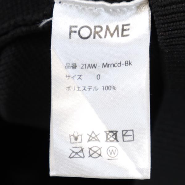 FORME Long Sleeve V-neck Knit Cardigan Black Women Used