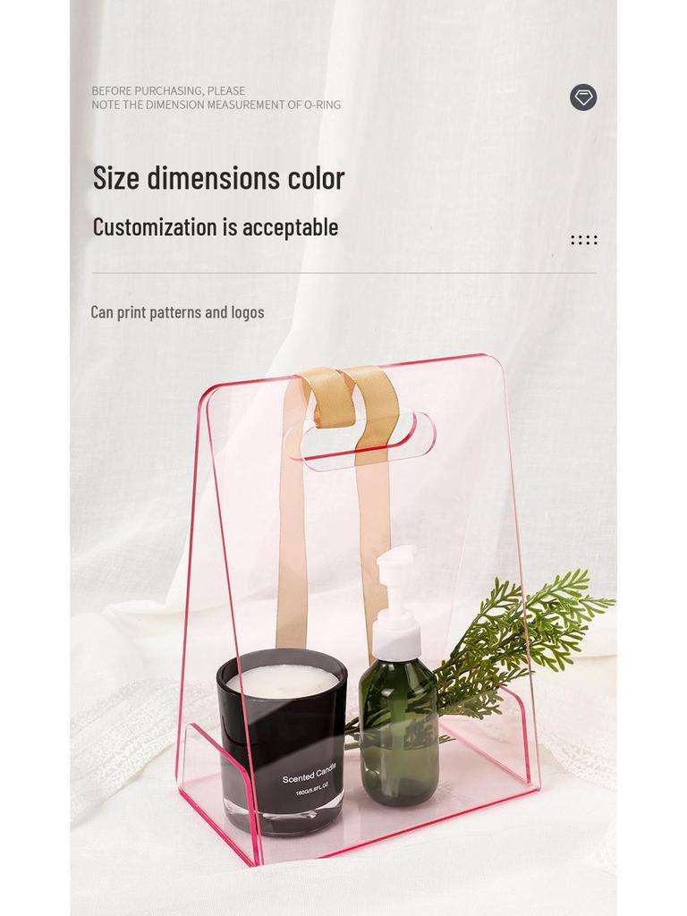 Transparente Acryl-Dreiecks-Blumenbox - Valentinstags-, Neujahrs-, Geburtstagsgeschenk