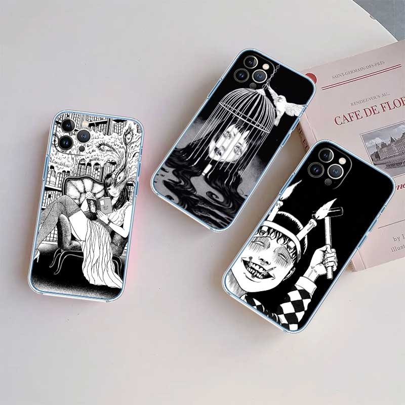 Junji Ito Tomie Transparent Phone Case for Motorola Moto Edge 20 30 40 50 S30 Fusion Ultra Pro Neo Lite + G200 G23