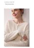 Women's Cashmere Round Neck Knit Cardigan - Autumn/Winter Retro Cable Design
