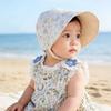 Breathable Baby Sun Hat Double-Face Wear Double-Sided Sun Hat New Ear Flap Sun Hat for Outdoor Use