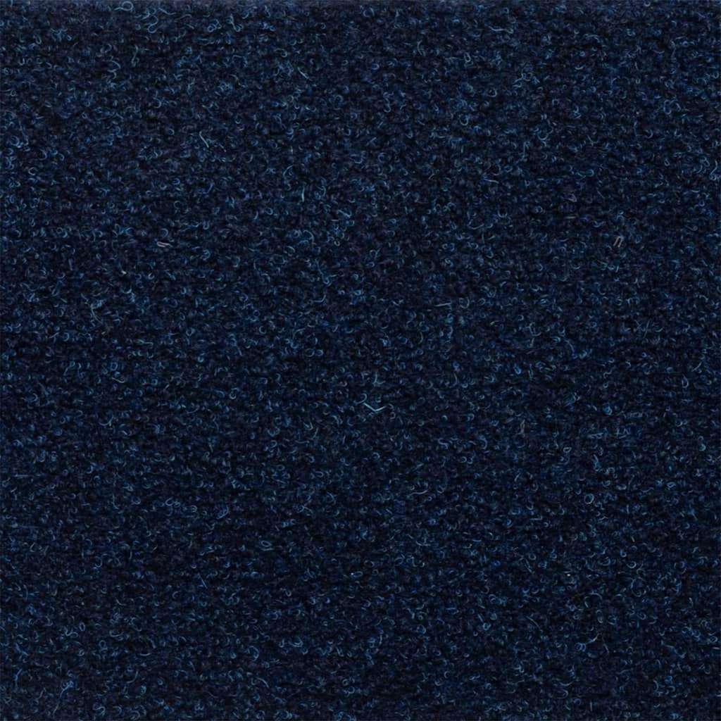 Self Adhesive Stair Treads 15 pcs 65 x 21 x 4 cm Navy Blue Rectangular Edge