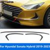 Front Bumper Trim For Hyundai Sonata Hybrid -   Carbon Fiber Body Kit Spoiler Diffuser Protector Car Accessories