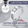 925 Sterling Silver Rings Round Square Black Clear White A+++ CZ Engagement Wedding Custom Lovers Couple Rings Jewelry Gift