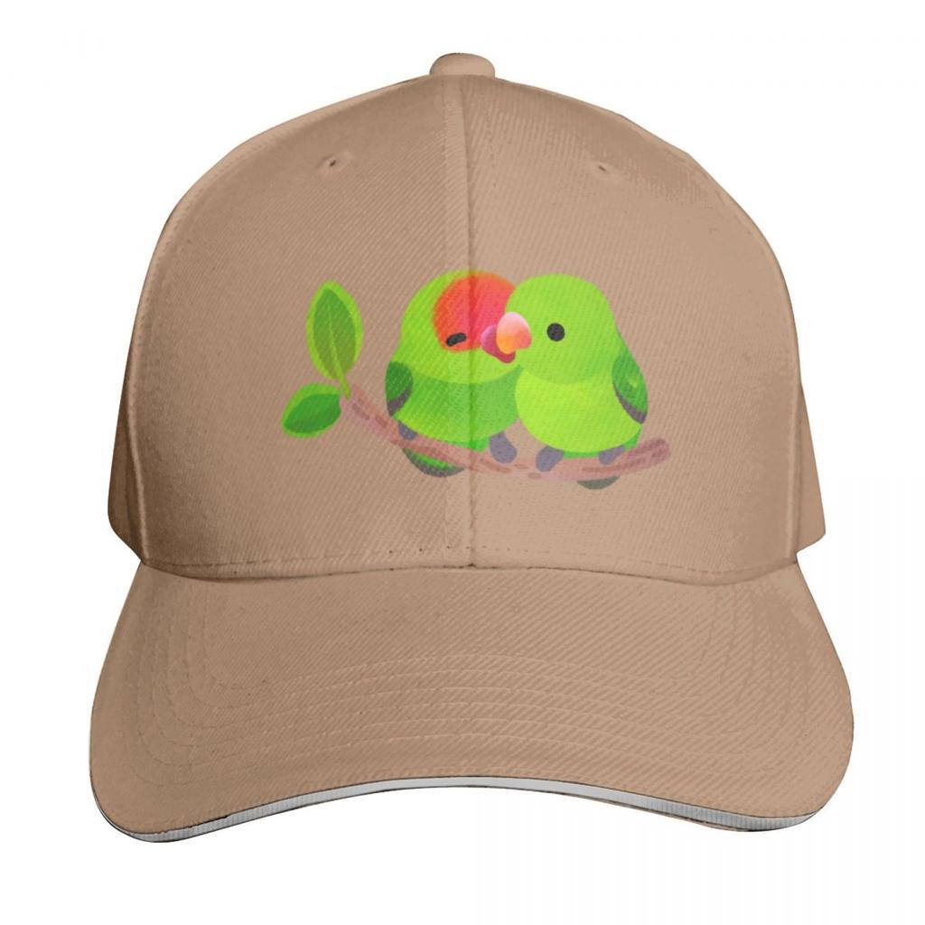 Tunaday Lovebird Baseball Cap Quick Dry Performance Cotton Twill Breathable Contrast Two Tone Brim
