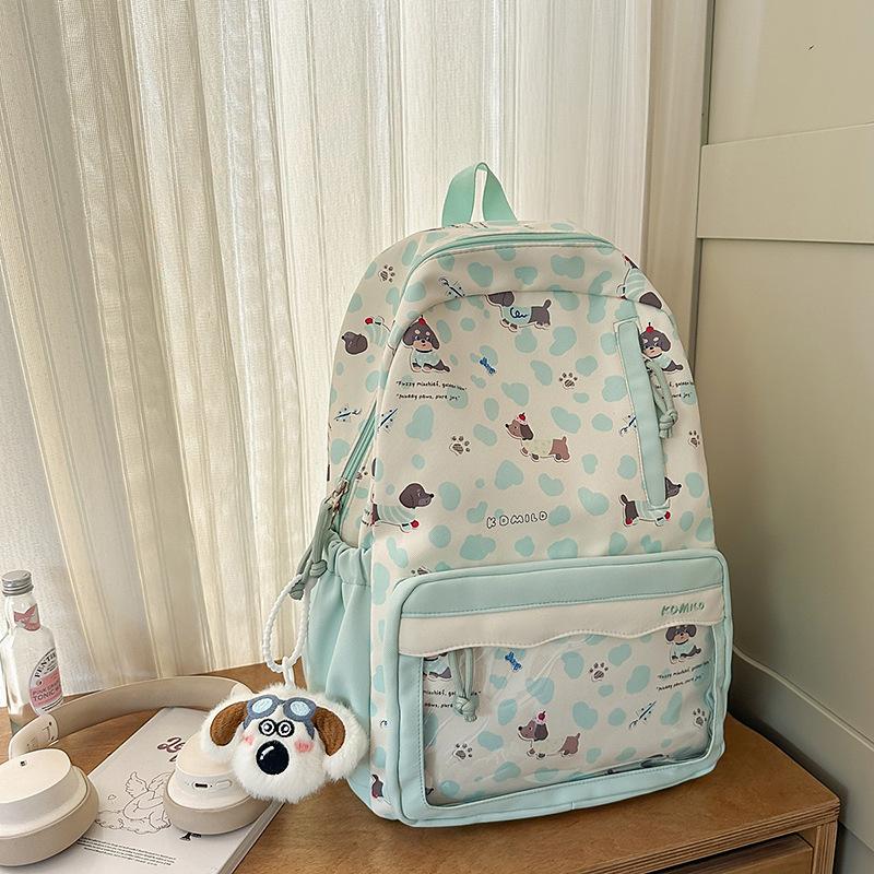 Schoolbag1011 New High School Schoolbag Female Niche Cute Large Capacity Casual Backpack College Style Backpack Male