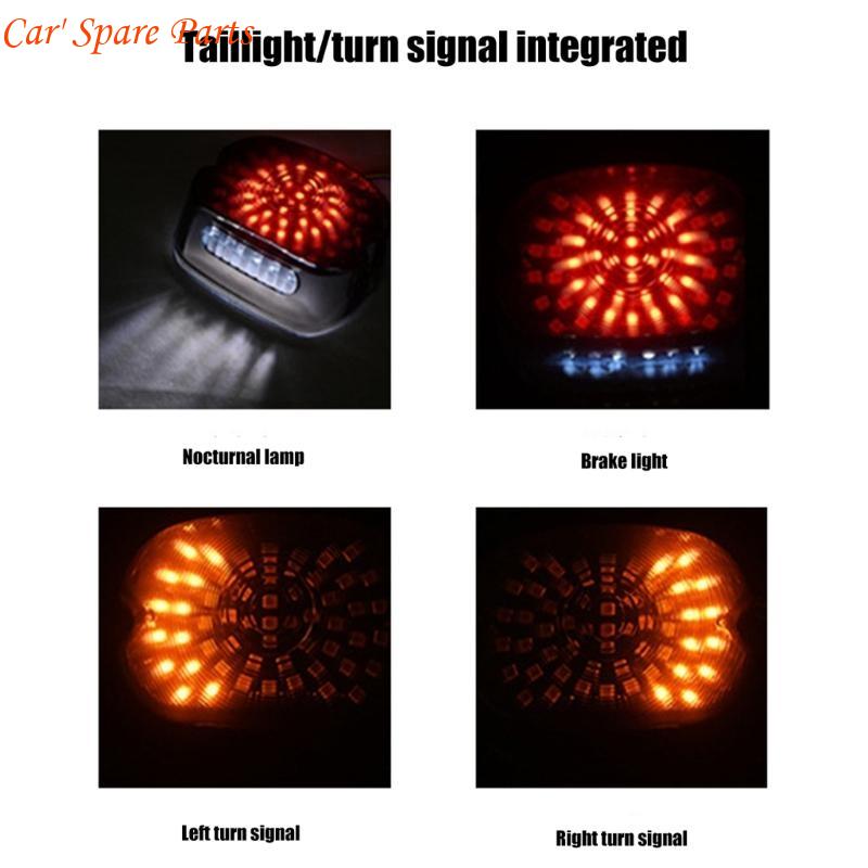 Y4UA LED Tail Light Motorbike Accessories Integrated Brake Turn Lights Taillight License Plate Rear Light CN