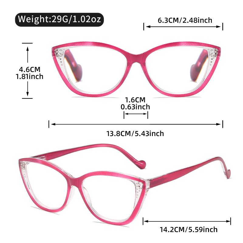 New trendy and fashionable reading glasses, cat-eye, cross-border reading glasses for women from Europe and America