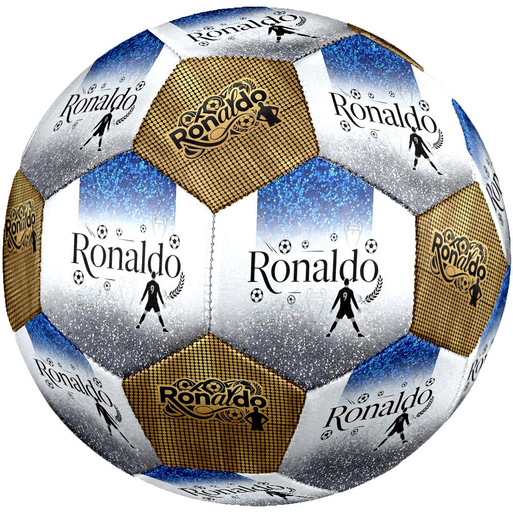 Ronaldo's Golden Ronaldo Tribute Size 5 Football Machine-Stitched Indoor/Outdoor Universal Football Ideal for Soccer Enthusiasts