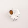 Yellow Tiger Eye Gemstone 925 Sterling Silver Handmade Antique Pendant 1.49" CP-28-28