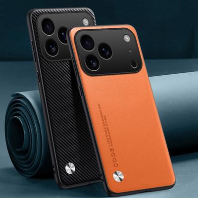 Luxusní pouzdro z PU kůže pro iPhone 17 Pro Max Zadní kryt Silikonové pouzdro s plnou ochranou pro iPhone Air iPhone17 Pro 5G Coque