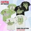 Personalized Tiana Baseball Jersey, Disney Tiana Princess Jersey Shirt and kids T-Shirt, Birthday Gift, Disney Baseball Fan Lover Gift