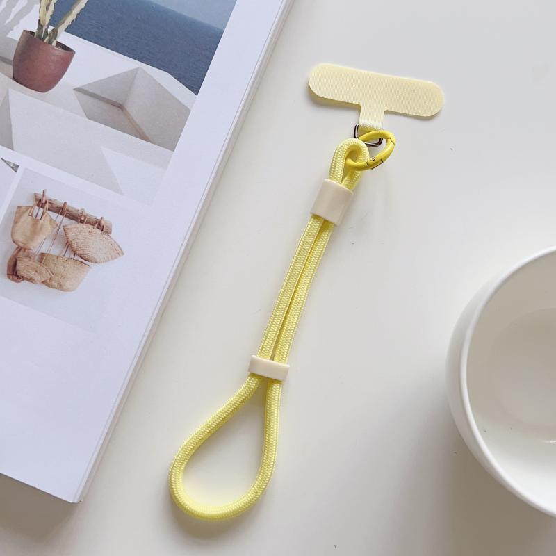 

Простой конфетный цвет шнурок для мобильного телефона регулируемый браслет цепочка для телефона универсальный противоутерянный брелок ремешок для сотового телефона