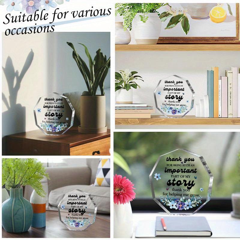 Teacher Appreciation Acrylic Sign - Versatile Thank You Gift for Educators & Leaders