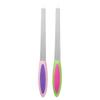 Double Sided Nail Art Buffers Stainless Steel Nail File Manicure Tools Manicure Files for Salon and Homes Easy to Use