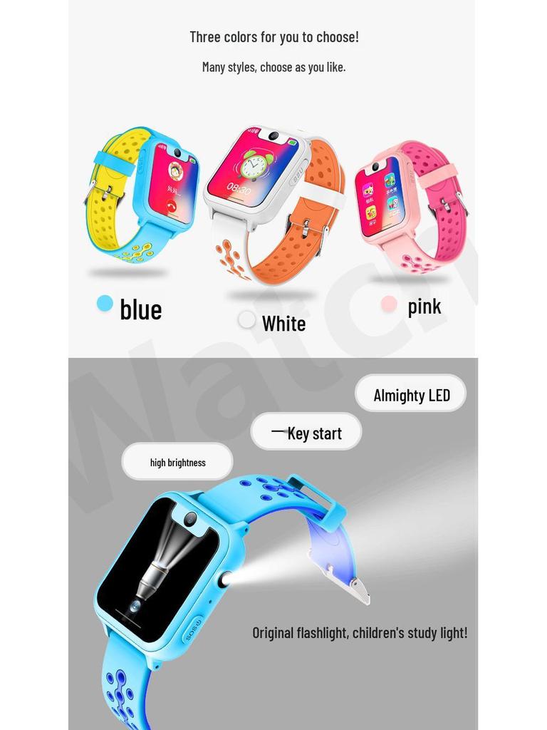 Auf Lager: Neues S6 Kinder-Smart-Armband mit Touchscreen, Kamera, Taschenlampe und Telefonortung