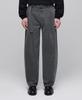 Musinsa Standard Belted Semi-Balloon Denim Pants [Gray]