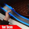 Carbon Fiber Car Door Sill Scuff Cover Plate Protector Sticker Auto Accessories
