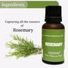 NYASSA Rosemary Essential Oil - 20ml | Non-Greasy Rosemary Oil for Hair Growth, Hairfall Control, Dandruff & Skin | Stress-Relieving Properties |