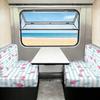RV Camper Elastic Sofa Cover with Anti-Slip & Anti-Shedding Tie Rope