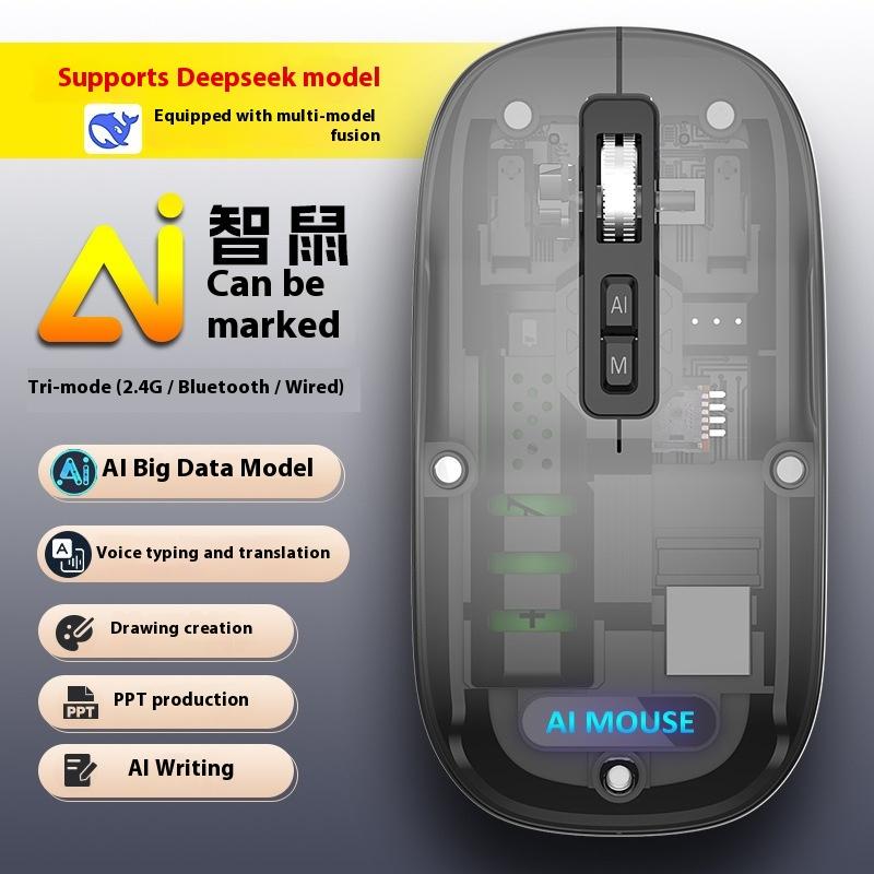 

AI Intelligent Voice Mouse Wireless Bluetooth Voice-activated Typing Translation Writing PPT Painting Mute