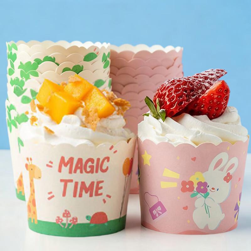 MEIDI 3D Cupcake Liners with Decorative Toppers