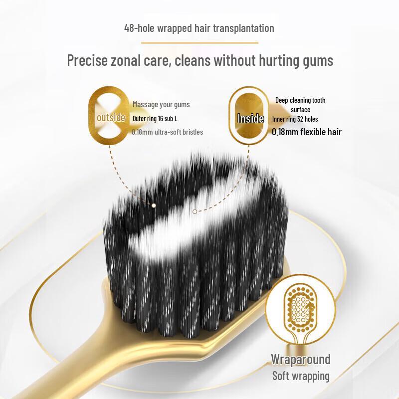 Colgate 48-Hole Wide Head Charcoal Soft Bristle Toothbrush (2-Pack)