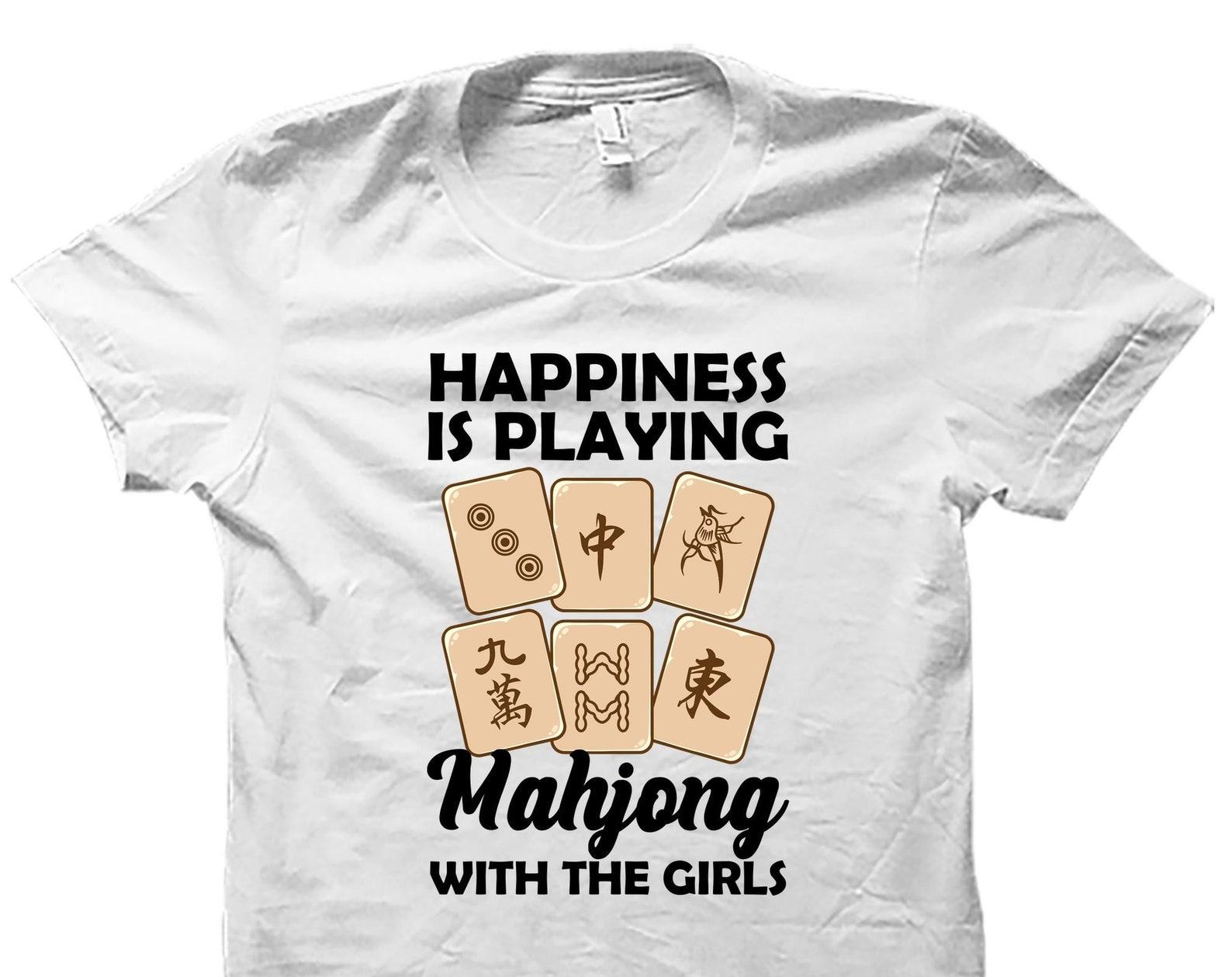 Mahjong Gift. Mahjong Shirt. Mahjong Player Gift. Mahjong Player Shirt. Mahjong Lover Shirt. Mahjong T-Shirt #OS4192 XL