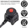 DAOKAI Bike Kill Stop Switch Universal Kill Switch Horn Button Stop 22mm 7/8inch Handlebar