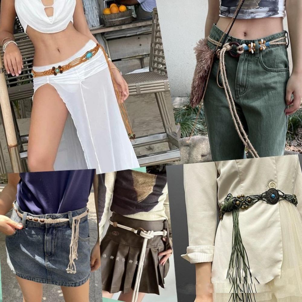 Hand Woven Body Chain Retro Jewelry Accessories New Belt Strap Women