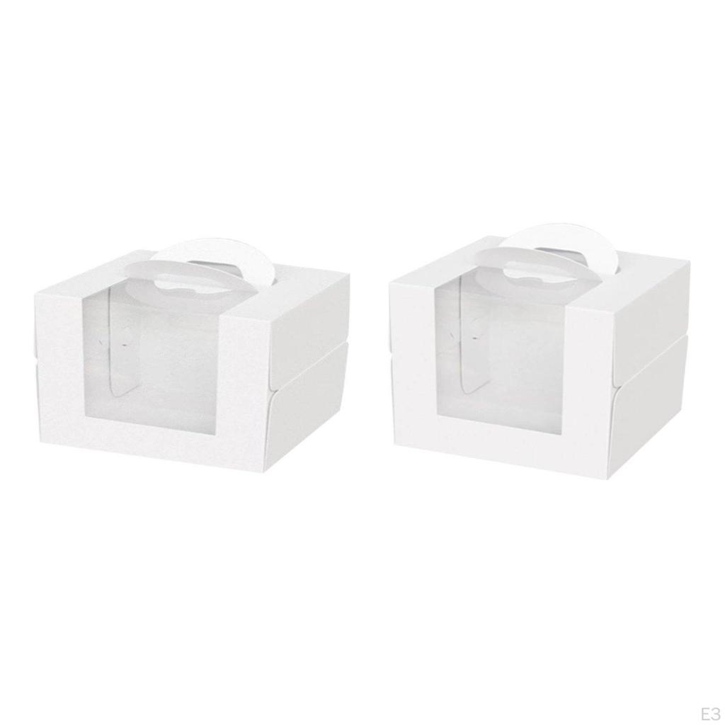 Birthday Cake Box Carrier Elegant Sturdy Container Dessert Takeaway Packaging for