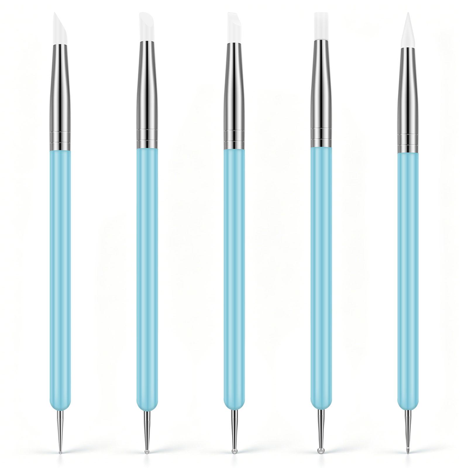 Clay Sculpting Tools Double-Ended Metal Ceramic Clay Sculpting Tools Embossing Paper Flower Indentation DIY Pottery Carving Tool