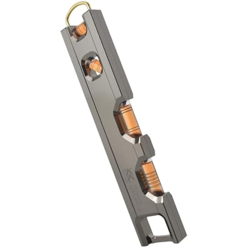 Fujiya (Fujiya) FTL-200-BG aluminum horizontal instrument, black gold, approx. 215mm wide, bubble...
