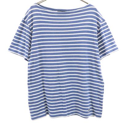 BEAUTY&YOUTH Exclusive Made In Japan Border Pattern Short Sleeve Boat Neck Basque Shirt Men's Used