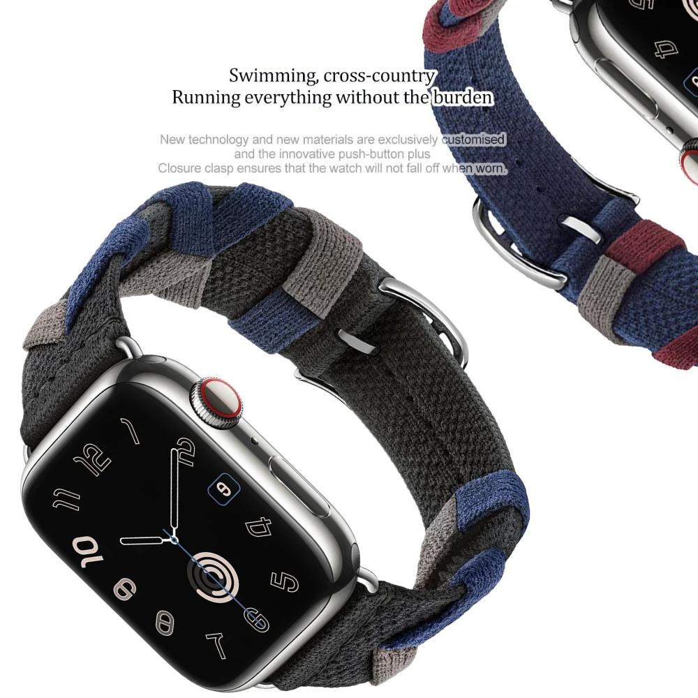 Strap For Apple Watch Ultra 3 49mm 46mm 42mm Braided Nylon Correa For iWatch Series 11 10 9 8 7 6 45mm 44mm 42mm 40mm 41mm Bracelet